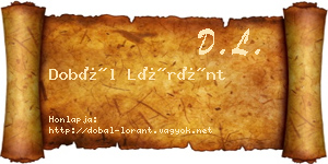 Dobál Lóránt névjegykártya